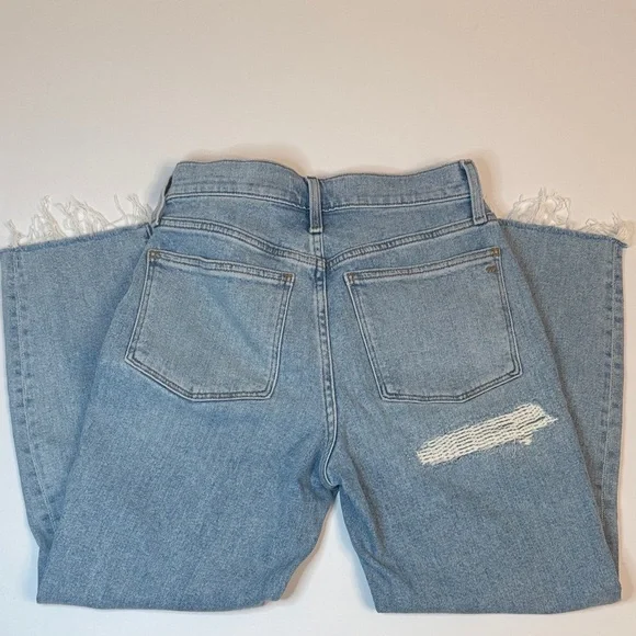 Madewell The Momjean High Rise Straight Leg Jeans 26 Petite 24” Inseam - Picture 4 of 5